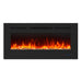 Wall Electric Fireplace with Remote Control and Touch Screen in 13 Flame Colors and Base Lights - Sweatfully