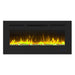 Wall Electric Fireplace with Remote Control and Touch Screen in 13 Flame Colors and Base Lights - Sweatfully