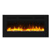Wall Electric Fireplace with Remote Control and Touch Screen in 13 Flame Colors and Base Lights - Sweatfully