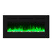 Wall Electric Fireplace with Remote Control and Touch Screen in 13 Flame Colors and Base Lights - Sweatfully