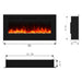 Wall Electric Fireplace with Remote Control and Touch Screen in 13 Flame Colors and Base Lights - Sweatfully