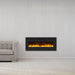 Wall Electric Fireplace with Remote Control and Touch Screen in 13 Flame Colors and Base Lights - Sweatfully