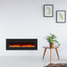 Wall Electric Fireplace with Remote Control and Touch Screen in 13 Flame Colors and Base Lights - Sweatfully