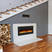 Wall Electric Fireplace with Remote Control and Touch Screen in 13 Flame Colors and Base Lights - Sweatfully
