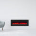 Wall Electric Fireplace with Remote Control and Touch Screen in 13 Flame Colors and Base Lights - Sweatfully