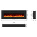 Wall Electric Fireplace with Remote Control and Touch Screen in 13 Flame Colors and Base Lights - Sweatfully