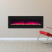 Wall Electric Fireplace with Remote Control and Touch Screen in 13 Flame Colors and Base Lights - Sweatfully