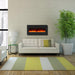 Wall Electric Fireplace with Remote Control and Touch Screen in 13 Flame Colors and Base Lights - Sweatfully