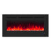 Wall Electric Fireplace with Remote Control and Touch Screen in 13 Flame Colors and Base Lights - Sweatfully