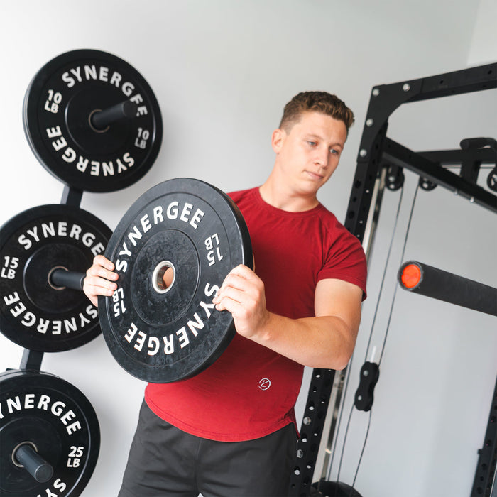 Synergee Weight Plate Wall Storage Rack - Sweatfully