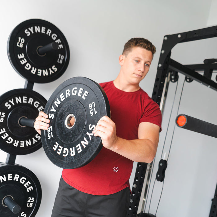 Synergee Weight Plate Wall Storage Rack - Sweatfully