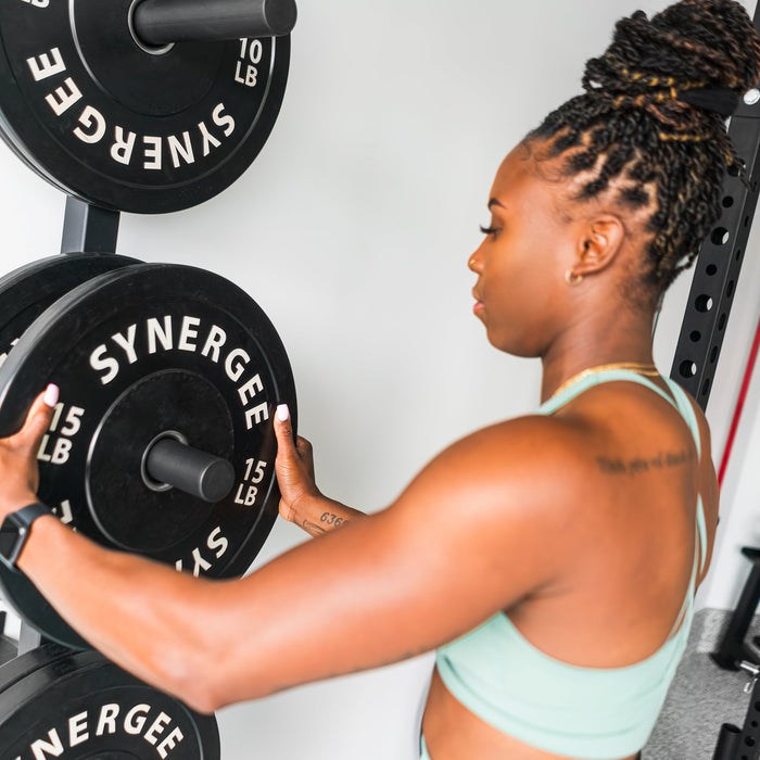 Synergee Weight Plate Wall Storage Rack - Sweatfully