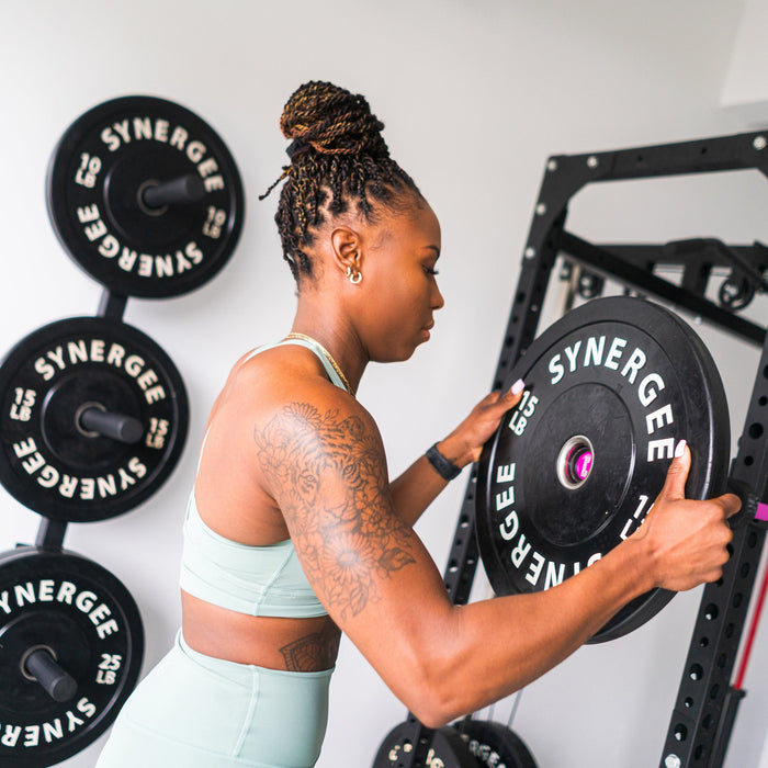Synergee Weight Plate Wall Storage Rack - Sweatfully