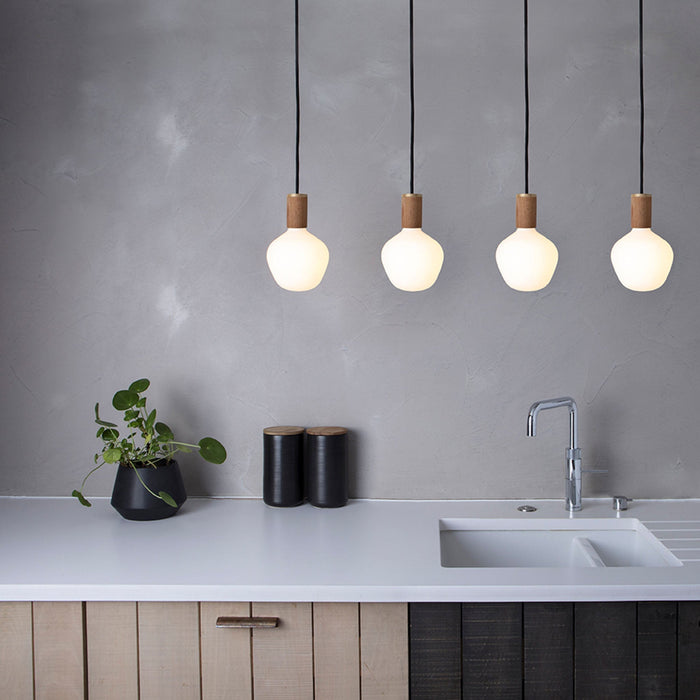 Enno Pendant Light in Oak - Sweatfully