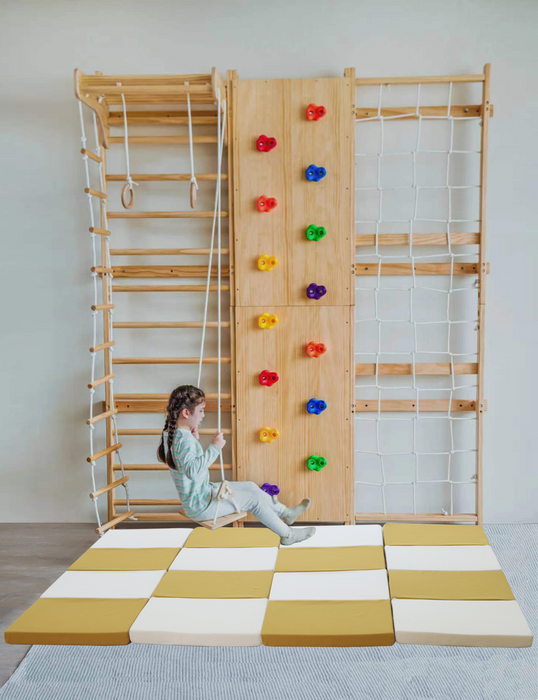 Indoor Playset Mat – Cushioned Floor Mat Compatible with Avenlur Walnut Climber - Sweatfully