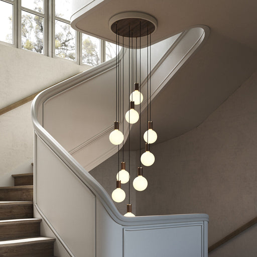 Nine Pendant in Walnut + Sphere IV - Sweatfully