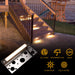 Gardenreet LED Hardscape Light,Cast Brass Housing,Integrated 3W 2700/3000K LED Light Source, LED Step Light, 7 Inches Long,Low Voltage 12V AC/DC (2701) - Sweatfully