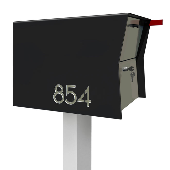 NEW! The Retrobox Locking Package Dropbox in JET BLACK - Modern Mailbox - Sweatfully