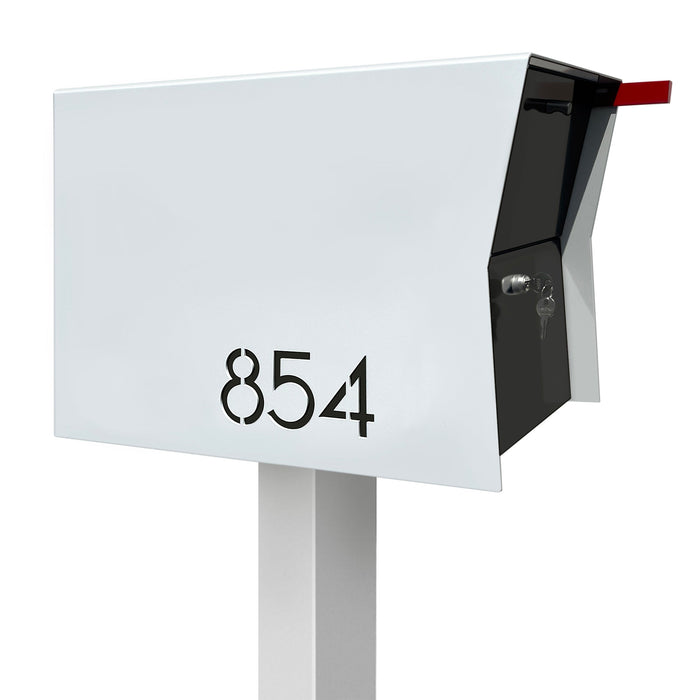 NEW! The Retrobox Locking Package Dropbox in ARCTIC WHITE - Modern Mailbox - Sweatfully