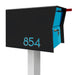 NEW! The Retrobox Locking Package Dropbox in JET BLACK - Modern Mailbox - Sweatfully