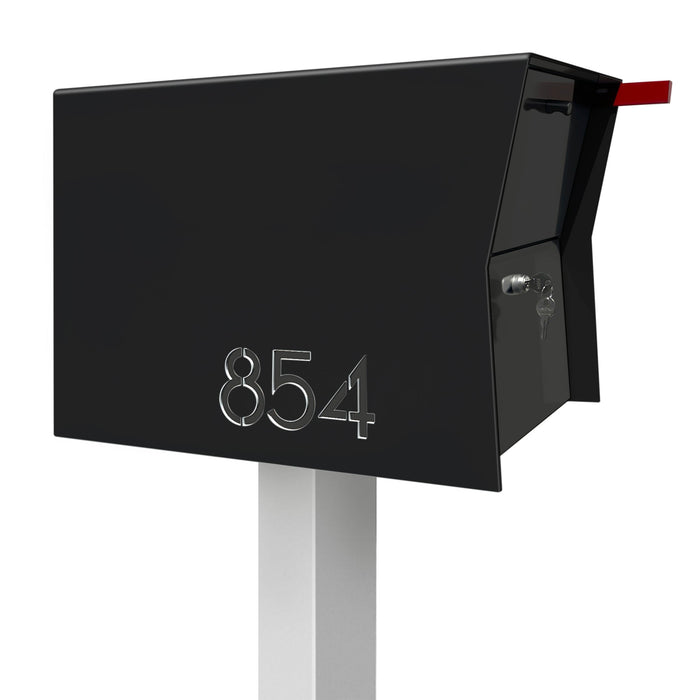 NEW! The Retrobox Locking Package Dropbox in JET BLACK - Modern Mailbox - Sweatfully