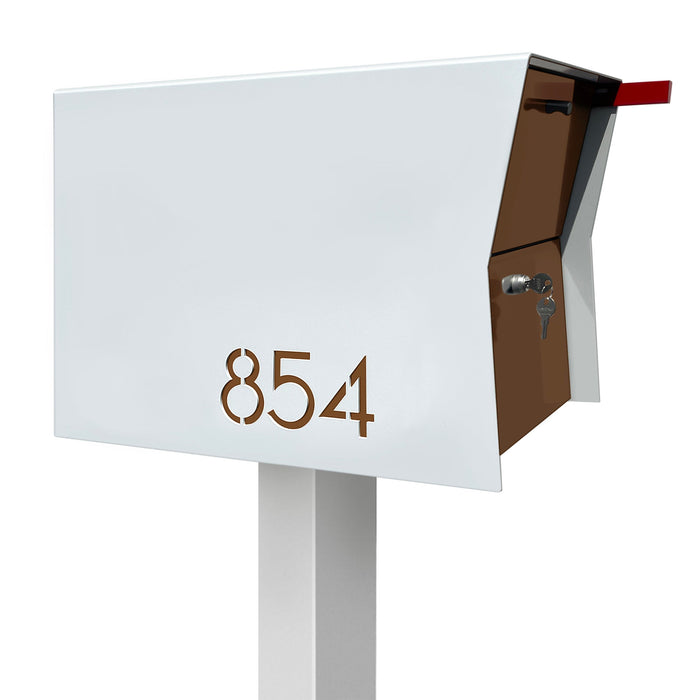 NEW! The Retrobox Locking Package Dropbox in ARCTIC WHITE - Modern Mailbox - Sweatfully