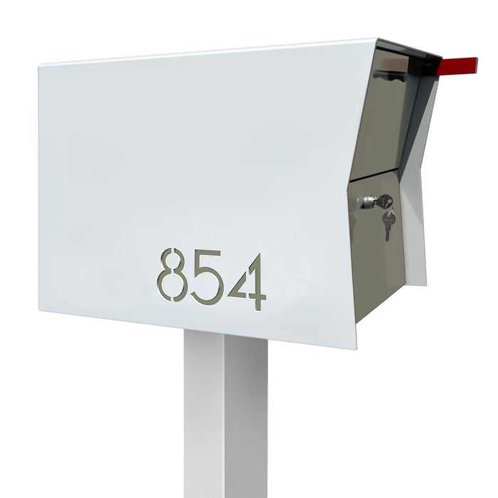 NEW! The Retrobox Locking Package Dropbox in ARCTIC WHITE - Modern Mailbox - Sweatfully