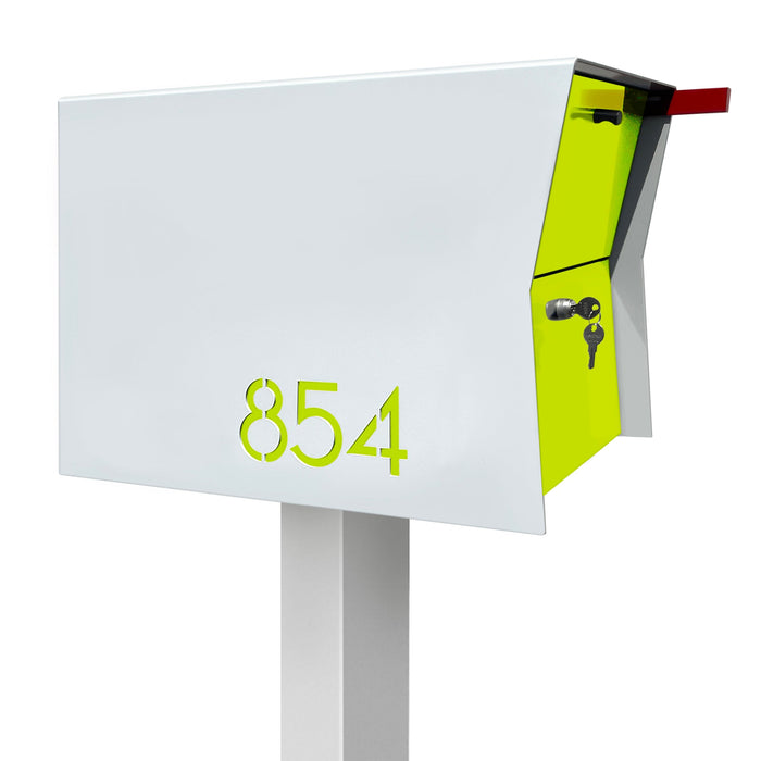 NEW! The Retrobox Locking Package Dropbox in ARCTIC WHITE - Modern Mailbox - Sweatfully