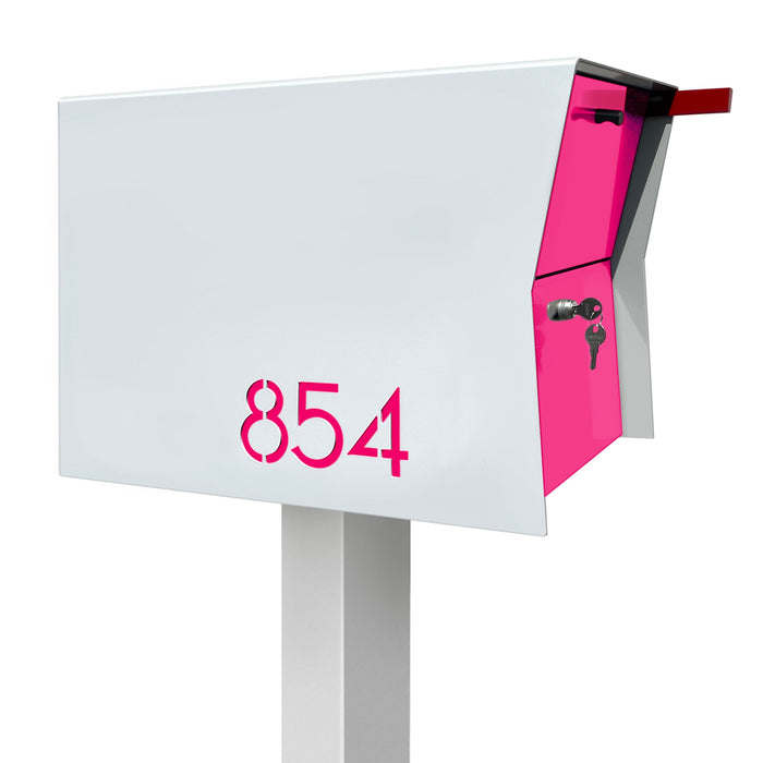 NEW! The Retrobox Locking Package Dropbox in ARCTIC WHITE - Modern Mailbox - Sweatfully