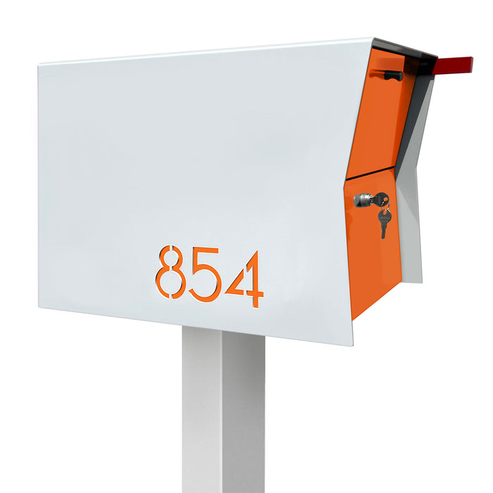NEW! The Retrobox Locking Package Dropbox in ARCTIC WHITE - Modern Mailbox - Sweatfully