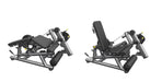 Pro Strength Leg Extension / Prone Leg Curl Combo - Muscle D Fitness - Plate Loaded Quad & Hamstring Machine - Sweatfully