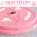 Synergee Pink EZ Grip Bumper Plates - Sweatfully