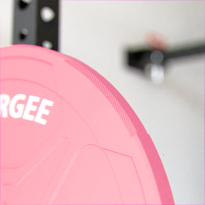 Synergee Pink EZ Grip Bumper Plates - Sweatfully