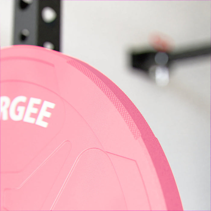 Synergee Pink EZ Grip Bumper Plates - Sweatfully