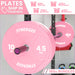 Synergee Pink EZ Grip Bumper Plates - Sweatfully
