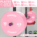 Synergee Pink EZ Grip Bumper Plates - Sweatfully