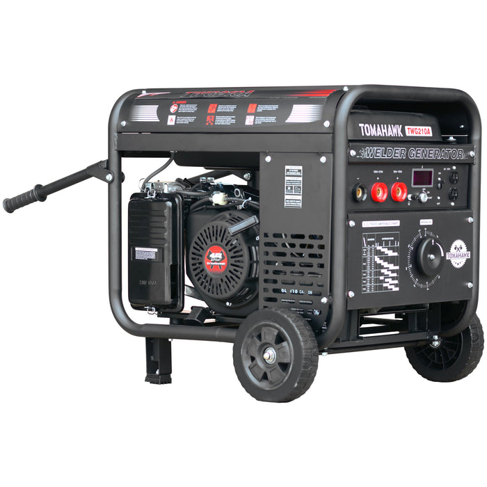 210 Amp Engine Driven Welder Generator 2000 Watt 15 HP Gas Powered - Sweatfully