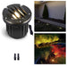 Gardenreet Brass In-ground Well Lights, Low Voltage IP65 Waterproof 12V LED Outdoor Landscape Lighting(Grated Top 2202B) - Sweatfully