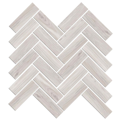 Mood Wood Glazed Herringbone Mosaic Tile 12"x15" - Sweatfully