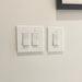 CleanPlate Wall Plate in Contemporary White for Rocker Switches - Sweatfully