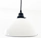 Large White Enamel Farmhouse Pendant Light - Sweatfully