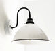 Large White Enamel Wall Sconce Light - Sweatfully