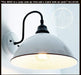 Large White Enamel Wall Sconce Light - Sweatfully