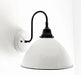 Large White Enamel Wall Sconce Light - Sweatfully