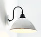Large White Enamel Wall Sconce Light - Sweatfully