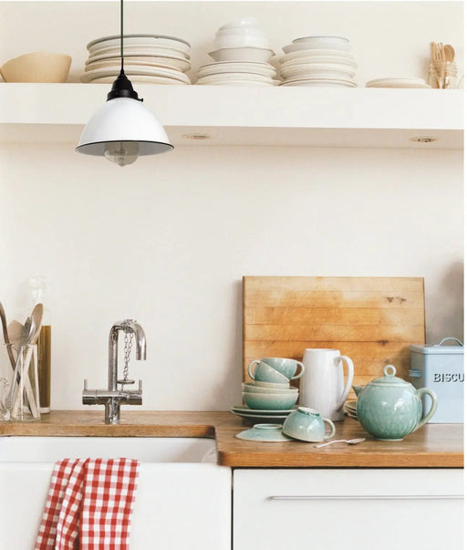 Modern Farmhouse White Pendant Light - Sweatfully