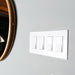 CleanPlate Wall Plate in Contemporary White for Rocker Switches - Sweatfully