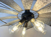 Farmhouse Windmill Chandelier Lighting Fixture 30" - Sweatfully
