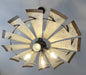 Farmhouse Windmill Chandelier Lighting Fixture 30" - Sweatfully