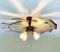 Farmhouse Windmill Light Fixture Flush Mount Ceiling Light 30" - Sweatfully